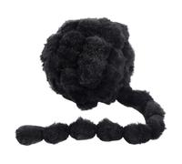NBEADS 10 m/10.94 yardas Pom Pom Pom Ribete de pelo sintético suave con flecos de bolas para coser, decoración de manualidades para dobladillos de ropa, cortinas, cojines, decoración de hogar y