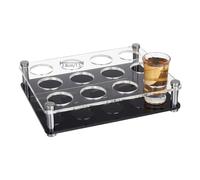 NBEADS 12 Soporte para Bandeja de Vaso de Chupito de Acrílico, para Servir Vasos de Chupito, Estante de Exhibición para Copas de Vino Y Cerveza para Bar, Club Y Fiesta Familiar, Agujero: 3.8 cm