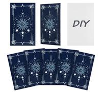 NBEADS 120 tarjetas de tarot en blanco con diseño en la parte posterior, tarjetas de tarot de oráculo en blanco para escribir en bricolaje para talleres de meditación, actividades de fiesta, regalos