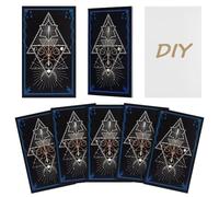 nbeads 120 tarjetas de tarot en blanco, tarjetas de oráculo para escribir con espalda blanca, tarjetas de tarot para crear yo mismo para talleres de meditación, actividades de grupo y regalos