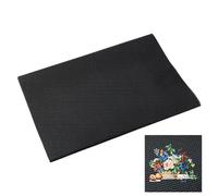 NBEADS 155 x 30 cm, 14 quilates de plástico, punto de cruz, lienzo de punto de cruz, tela Aida, 14 hojas de rejilla de plástico para bordado hecho a mano, manualidades, color negro