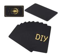 NBEADS 160 Carta de Tarot En Blanca, Cartas de Oráculo para Escribir con Diseño de Reverso Negro Baraja de Tarot DIY para Talleres de Meditación, Actividades de Fiesta Y Regalos Creativos, 120x70mm
