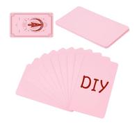 NBEADS 160 tarjetas de tarot en blanco, cartas de oráculo para escribir con diseño de parte trasera rosa, mazo de tarot para talleres de meditación, actividades de fiesta, regalos creativos, 120 x 70