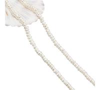 NBEADS 177 Piezas de Perlas de Agua Dulce cultivadas Naturales, 3~3.5mm pequeñas Dos Lados Perlas de Agua Dulce pulidas Perlas de Agua Dulce Sueltas, Abalorios para Hacer Joyas artesanales