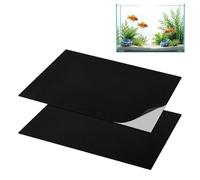 nbeads 2 placas autoadhesivas de espuma de neopreno, 500 x 350 mm, color negro, hoja de espuma artesanal, para acuario, alfombrilla de nivelación, almohadilla amortiguadora