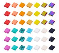 NBEADS 200 cuentas de Tila de 5 mm, espaciador de cuentas de semillas de Miyuki de 2 agujeros, cuentas de vidrio japonesas para pulsera, collar, pendiente, joyería
