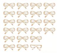 NBEADS 25 broches con nudo de lazo, broches de solapa con lazo de cinta de 1,8 x 3,25 cm, elegantes accesorios para vestidos, jerséis, sombreros, bufandas, vestidos, mochilas, corpiños, Dimensioni