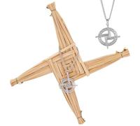 nbeads 3 Piezas 2 Estilos Santa Brigida Cruces Acero Inoxidable Colgante Con Cruz Irlanda De Santa Bégida Irlanda Para Colgar En La Pared Cruces Para Bendiciones Irlandas Regalo