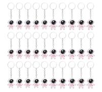 nbeads 30 llaveros de astronautas en 2 tamaños, llavero con diseño de astronautas, regalos de fiesta espacial para fiestas de cumpleaños, regalos de vacaciones, Rosa., Gemischte Größe