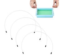 NBEADS 4 herramientas de remolino de jabón, herramientas de fabricación de jabón de proceso frío de 32 cm, alambre de remolino flexible para suministros de fabricación de jabón de bricolaje