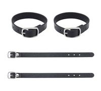 NBEADS 4 Pieza de Correas de Hebilla Extensoras de Falda Escocesa Negra, Correas para Equipaje de Piel Sintética de PU para Faldas Escocesas Ajustadas, Correas para Faldas Escocesas para Hombres