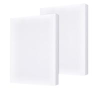 NBEADS 4 tableros de espuma XPS de alta densidad, 40 x 30 cm, espuma blanca XPS para manualidades, modelado, proyectos de arte, decoración de fiestas, cosplay, producción, tallado, aislamiento térmico