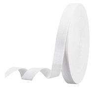 NBEADS 45m/Rollo 20mm Cintas de algodón en Espina de Pescado de Cinta de Sarga de algodón Blanco, Cuerdas de Espiga de algodón para Costura de Punto, Manualidades