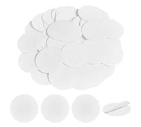 NBEADS 60 Pieza de Almohadillas de Fieltro Autoadhesivas, Círculos de Fieltro Adhesivo Blanco de 5cm Tela de Fieltro No Tejida para Proyectos de Costura, Manualidades Y Acabados