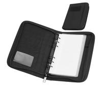 NBEADS Cuaderno táctico con anillas, recargable, A6, 6 anillas, tapa dura, con 80 páginas, resistente al agua, para planificadores, militares, oficina, campo, regalo, color negro
