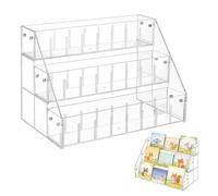 NBEADS Expositor para libros de acrílico, estantería con un estante, pequeña ideal para exponer libros, perfecta para la habitación de los niños, la sala de juegos y el rincón de lectura, 222 x 368 x