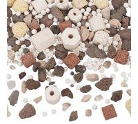 NBEADS Medios de filtro de acuario 10 en 1, bolas biológicas, bolas de carbón activado, juego de anillos de cerámica con bolsa de malla, medios de filtro de biofiltro para acuario, estanque y