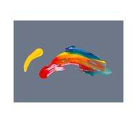 NBEADS Paleta de pintura de cristal, paleta de artista de cristal gris para pintura al óleo resistente a los arañazos, fácil de limpiar para una mezcla precisa de colores de acuarela, 300 x 400 x 3 mm