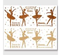 NBEADS Plantilla de Logotipo de Bailarina, Plantilla de Bailarina de Ballet Pet Reutilizable de 100 × 40cm, Plantillas de Pared para Pintura Artesanal DIY Resistente para Pintar So