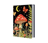 NBEADS Portada Del Libro de Hongos Funda de Libro de Mariposa Elástica de Tela Gigante Lavable Reutilizable para Libros de Texto de Tapa Dura Y Rústica de Hasta 40x48.5cm