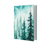 NBEADS Portada Del Libro Forest, Funda de Libro Elástica de Tela Gigante Lavable Y Reutilizable para Libros de Texto de Tapa Dura Y Rústica de Hasta 40x48.5cm