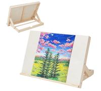 NBEADS - Tabla de dibujo de madera, caballete de mesa plegable para pintura (33,2 x 23 cm)