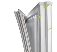NBEST Gris,Universal Junta para Puerta de frigorífico y Congelador,Junta magnética,Personalizar Junta de Sellado de Goma