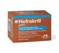 NBF Lanes | Nefrokrill Gato, 60 perlas Softgel, apoyo a la función renal en caso de insuficiencia renal crónica, para gatos adultos y mayores