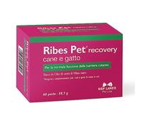 NBF Lanes | Ribes Pet Recovery Perro y Gato, 60 Perlas Apetibles, para la Función Normal de la Barrera Cutánea