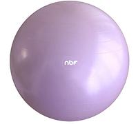 NBF Pelota de Gymnasia de 75cm, Balón de Ejercicio, Pelota de Nacimiento, Incluye Bomba e Instrucciones para el Embarazo, el Ejercicio y el Parto 75cm Lila