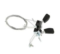 NbgrvB 1 par de palancas de cambio de pulgar de bicicleta de 3 x 63 x 7 pulgadas, aleación de aluminio, 222 mm para barras, 21 velocidades