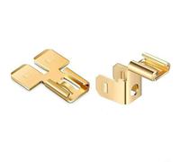 NbgrvB 12 conectores de pala dobles Piggyback, terminales de desconexión rápida macho hembra no aislados, conexiones de cable adaptador eléctrico de 0.25 pulgadas, 60 piezas (100 piezas)