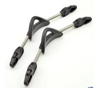 NbgrvB 2 correas de aleta de resorte de acero inoxidable para buceo, antideslizantes para la mayoría de aletas con acero 304, EPDM y TPR, compatible con Cressi Mares (azul negro rojo amarillo) negroXS