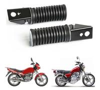 NbgrvB 2 reposapiés de aleación para motocicleta delantero y trasero, color | Espejo retrovisor eléctrico para motocicleta, marco fijo de 8 mm, apertura de 8 mm, base de aleación de aluminio