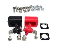 NbgrvB 2 unids 200A todo cobre para batería Conector Terminal Post Set coche para RV Sistema de almacenamiento solar para rojo negro