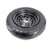 NbgrvB 3.50-6 pulgadas sin cámara para montaje de neumáticos y ruedas eléctricas para scooters de ocio, acero al carbono para buje negro (3.50-6 trasero)