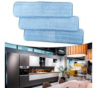 NbgrvB 3 almohadillas de microfibra de 18 pulgadas Q411 de repuesto para Rubbermaid de fuerte absorción, cabezales de limpieza de suelos, herramienta de fregona comercial reutilizable