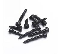 NbgrvB 32 tornillos autorroscantes de cabeza hexagonal M5 x 35 mm, acero al carbono de grado 8.8, sujetadores negros para maquinaria muebles de oficina