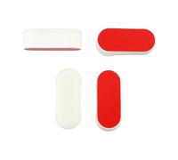 NbgrvB 4 piezas de inodoro para asiento de repuesto para parachoques, almohadillas de plástico blancas de 5 x 1,7 cm, para la mayoría de los modelos