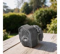NbgrvB 40F-5 - Cortador de cepillo cilíndrico a gas, cabezal de corte de aleación de aluminio para setos y arbustos gruesos, pieza de mantenimiento de jardín, color negro