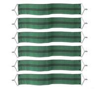 NbgrvB 6 cinturones de tela gruesa para sillas con ganchos de metal, correas de refuerzo antigrietas, sillas reclinables de patio, plegables, antigravedad y elásticas, color negro (verde)