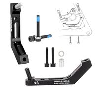 NbgrvB Adaptador de freno de disco de aleación de aluminio para bicicleta | Conversión de montaje en poste, para material mecanizado CNC 6061, para discos de 140 mm y 160 mm, diseño ligero
