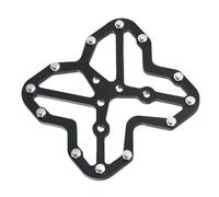 NbgrvB Adaptador de pedal sin clip a plataforma para SPD y para tacos KEO, para aleación de aluminio CNC para convertidor de pedal plano, bicicletas de carretera y montaña, color negro