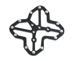 NbgrvB Adaptador de pedal sin clip a plataforma para SPD y para tacos KEO, para aleación de aluminio CNC para convertidor de pedal plano, bicicletas de carretera y montaña, color negro
