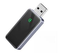 NbgrvB Adaptador USB inalámbrico para CarPlay para 10+, dongle de conexión rápida para iPhone 6, diseño de aluminio y vidrio