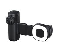 NbgrvB Agarre inalámbrico desmontable para cámara, luz de llenado y control | Agarre inalámbrico para cámara de teléfono con luz de relleno, control remoto desmontable, agarre ergonómico para cámara de