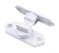 NbgrvB Aleación de aluminio deslizante de 90 grados para pestillo de puerta, granero antipalanca para cerrojo de cerradura de puerta para cobertizo, rotación suave, plata (blanco)