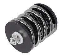 NbgrvB Amortiguador trasero de bicicleta para bicicletas plegables Brompton y 3sixty, 40 x 68 mm, eje de aleación Ti TC4, aluminio CNC, 154 g, gris