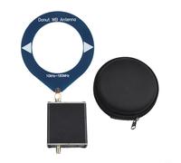 NbgrvB Antena de onda corta de 10 kHz-180 MHz con convertidor de baja impedancia para radio Mini Loop y para Walkie-Talkie para receptor Malahiteam DSP2, color negro