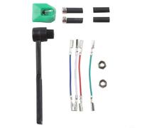 NbgrvB AT-VMN95E - Lápiz capacitivo de repuesto con aguja verde para tocadiscos AT-LP120X-USB de 0,3 x 0,7 mm y accesorios mil punta ovalada pulida y mango de aluminio para Audio-Technica